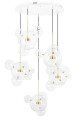 Moosee Lampa wisząca Capri Disc 5 złota - 300 LED, aluminium, szkło 1