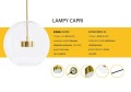 Moosee Lampa wisząca Capri Disc 5 złota - 300 LED, aluminium, szkło 3