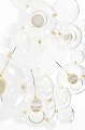 Moosee Lampa wisząca Capri Disc 5 złota - 300 LED, aluminium, szkło 5