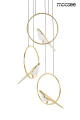 Moosee lampa wisząca Bird Disc złota 1