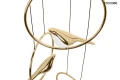 Moosee lampa wisząca Bird Disc złota 7