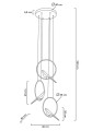 Moosee lampa wisząca Bird Disc złota 11