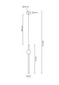 Moosee lampa wisząca Libra 90 In biała / złota 6