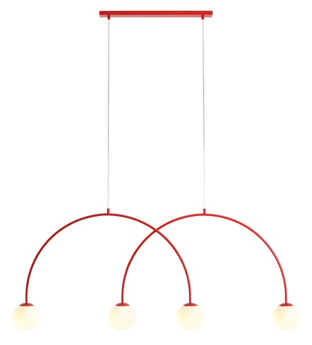 Lampa wisząca UNA 4 RED CHILLI L