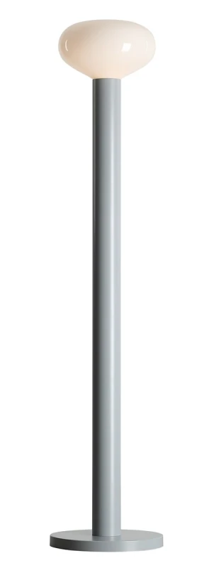 LAMPA STOJĄCA FLO GREY M (opal glass)
