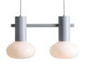 Lampa wisząca FLO 2 GREY S (opal glass) 1