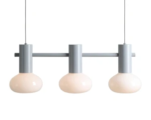 Lampa wisząca FLO 3 GREY S (opal glass)