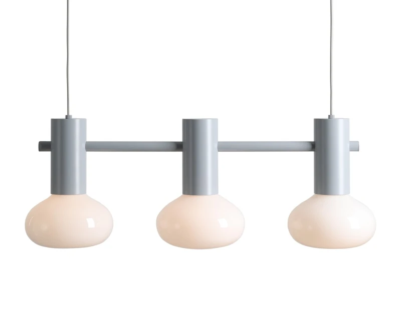 LAMPA WISZĄCA FLO 3 GREY S (opal glass)