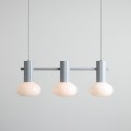 Lampa wisząca FLO 3 GREY S (opal glass) 2