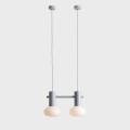 Lampa wisząca FLO 2 GREY S (opal glass) 3
