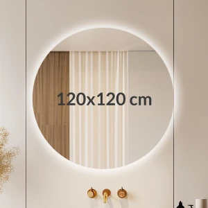 Lustro okrągłe 120cm podświetlane LED Glow koło (LP-6)