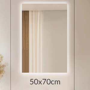 Lustro 50x70cm podświetlane LED Glow prostokąt (LP-39)