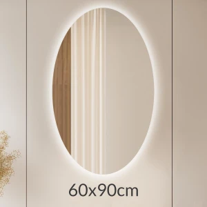 Lustro 60x90cm podświetlane LED Glow elipsa (LP-40)