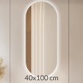 Lustro 40x100cm podświetlane LED Glow owal (LP-45) 1