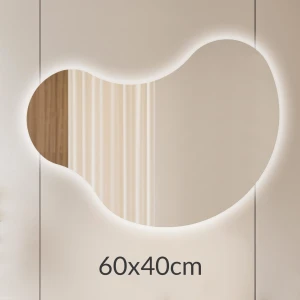 Lustro 60x40cm podświetlane LED Glow Organic 5 (LP-73)