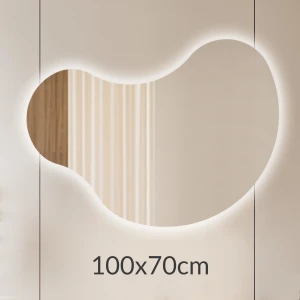 Lustro 100x70cm podświetlane LED Glow Organic 5 (LP-73)