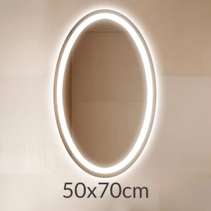 Lustro 50x70cm podświetlane LED Quatro Elipsa (LP-21)