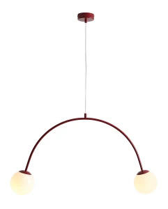 Lampa Wisząca Una 2 Red Wine Bordowa