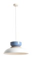 Lampa wisząca Aldo Light White Gloss + Dusty Blue (47+ 23+ wood) 4