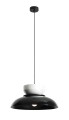 Lampa wisząca Aldo Dark Black Gloss + White Gloss (47+ 23+ wood) 2