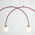 Lampa Wisząca Una 4 Red Wine S Bordowa 4