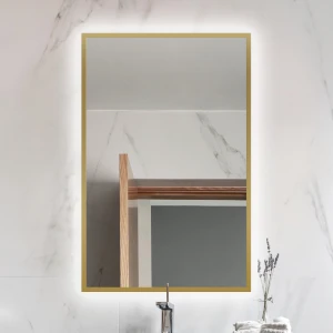 Lustro prostokątne Lupo Gold z podświetleniem LED