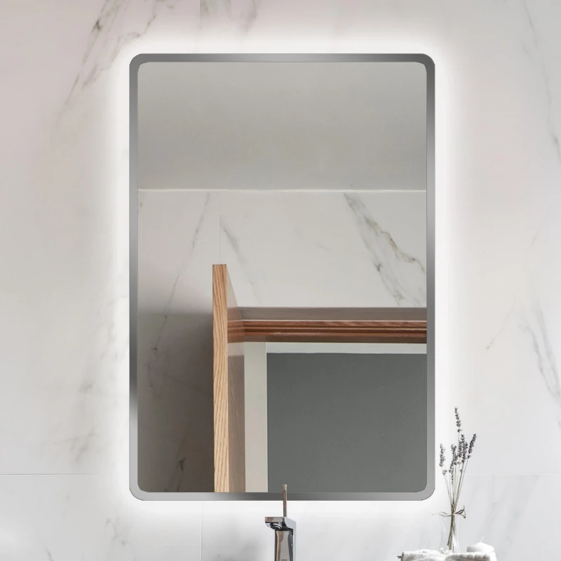 Lustro prostokątne Luna Silver w srebrnej ramie z podświetleniem LED.jpg