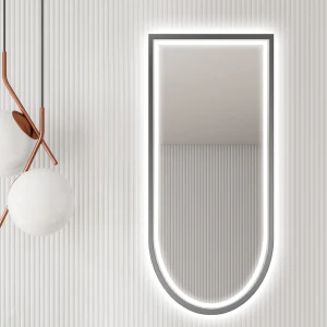 Lustro łukowe Puro Łuk Silver z podświetleniem LED