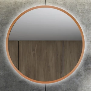 Lustro okrągłe Moby Copper z podświetleniem LED, średnica 40-150cm