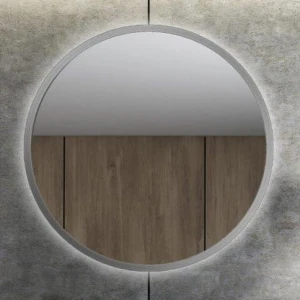 Lustro okrągłe Moby Silver z podświetleniem LED, średnica 40-150cm