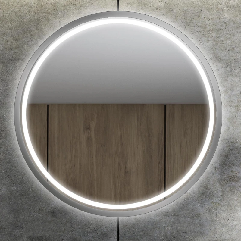 Lustro okrągłe Puro Koło Silver z podświetleniem LED, średnica 40-150cm.jpg