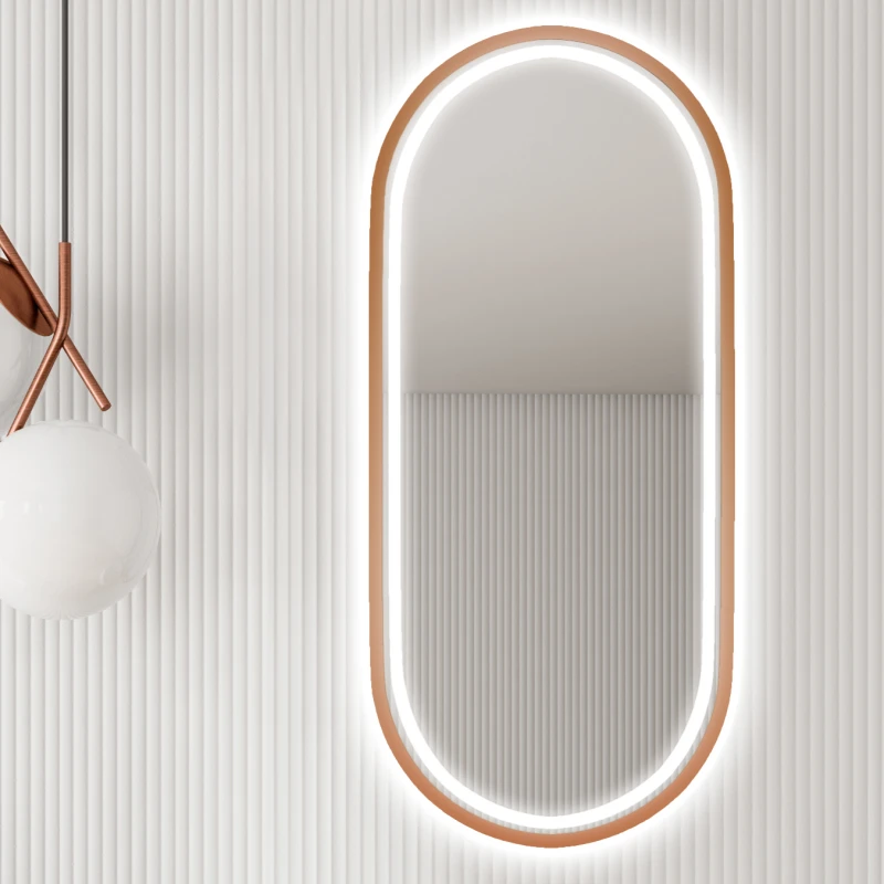 Lustro Owalne Puro Owal Copper z podświetleniem LED.jpg