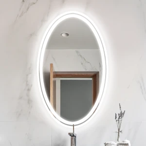 Lustro Owalne Puro Elipsa White z podświetleniem LED