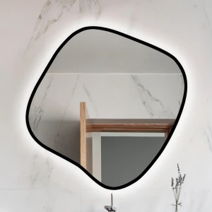 Lustro Organiczne Next Black z podświetleniem LED