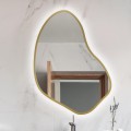 Lustro Organiczne Mig Gold z podświetleniem LED 1