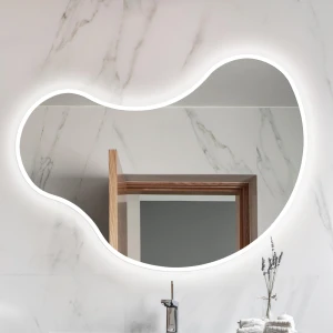 Lustro Organiczne Korto White z podświetleniem LED