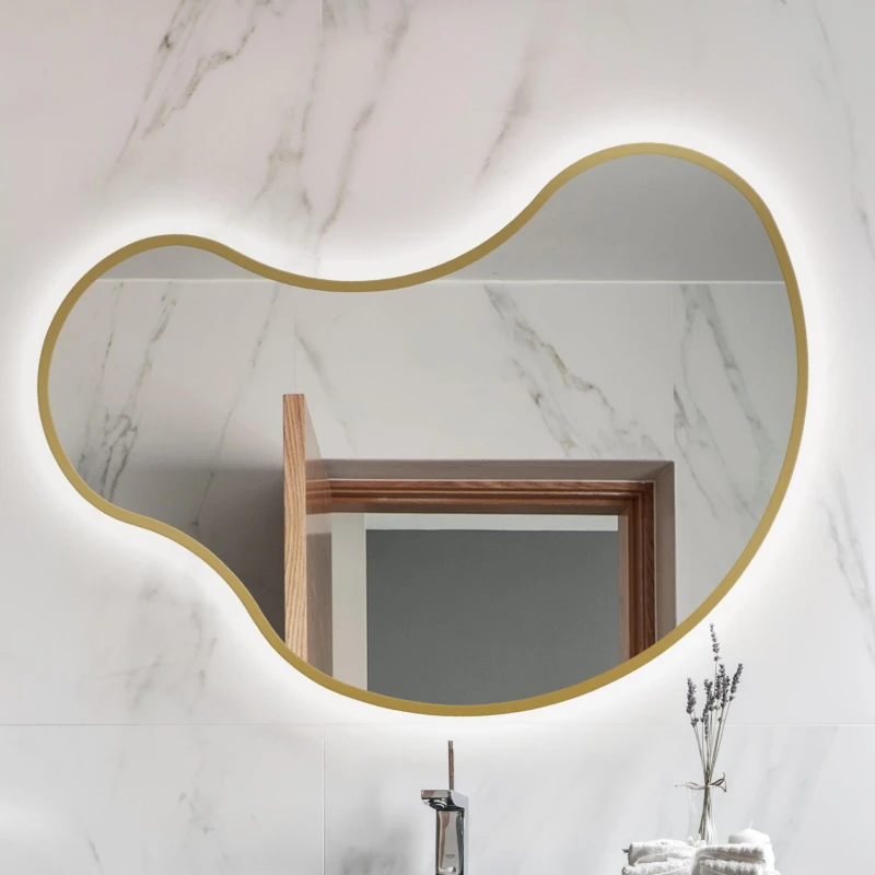 Lustro Organiczne Korto Gold z podświetleniem LED .jpg