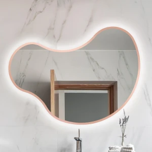 Lustro Organiczne Korto Copper z podświetleniem LED