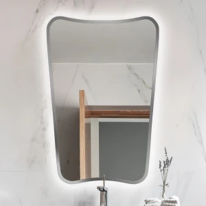 Lustro Retro Nino Silver z podświetleniem LED
