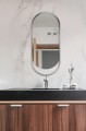 Lustro Owalne Hola Silver w srebrnej ramie MDF 2