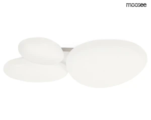 MOOSEE lampa sufitowa / plafon CLOUD 3 biała