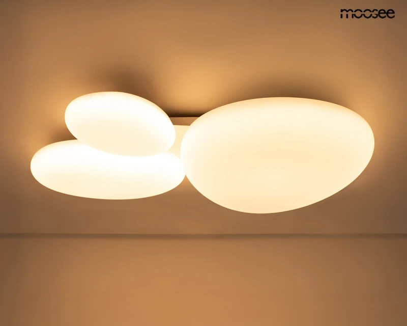 MOOSEE lampa sufitowa / plafon CLOUD 3    biała 1