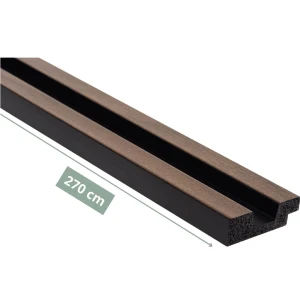 Lewe zakończenie lameli Dąb Ciemny Stretto L0104L 270 x 3,6 cm Mardom