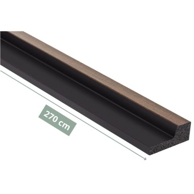 Prawe zakończenie lameli Dąb Ciemny Stretto L0104R 270 x 2,9 cm Mardom