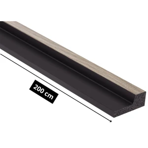 Prawe zakończenie lameli Dąb Szary Stretto L0103RT 200 x 12 cm Mardom