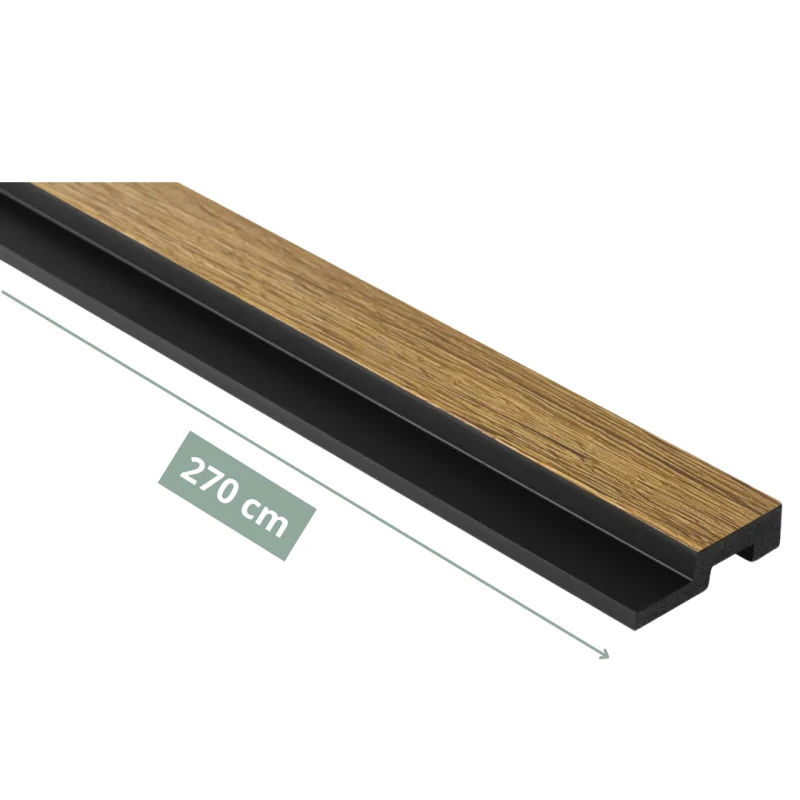 Prawe zakończenie lameli Dąb Naturalny Medio L0205R 270 x 4,5 cm Mardom