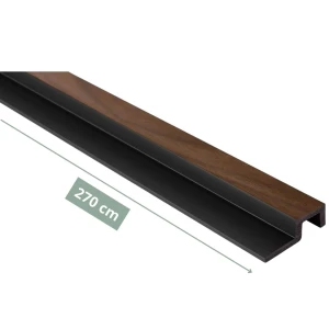 Prawe zakończenie lameli Dąb Ciemny Largo L0304R 270 x 6,2 cm Mardom