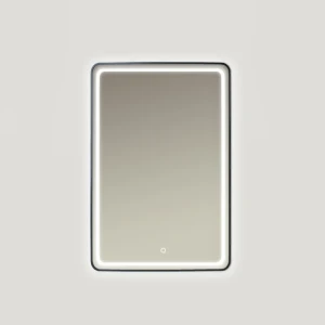 Lustro Verso Czarne Ars Longa 60x80 cm z podświetleniem LED