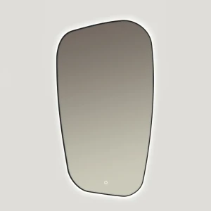 Lustro Inspiro Czarne Ars Longa 58x109 cm z podświetleniem LED