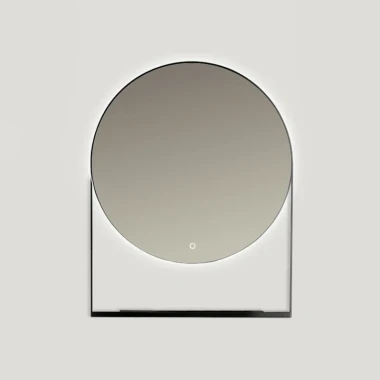 Lustro Zenith Czarne Ars Longa 70x90 cm z podświetleniem LED